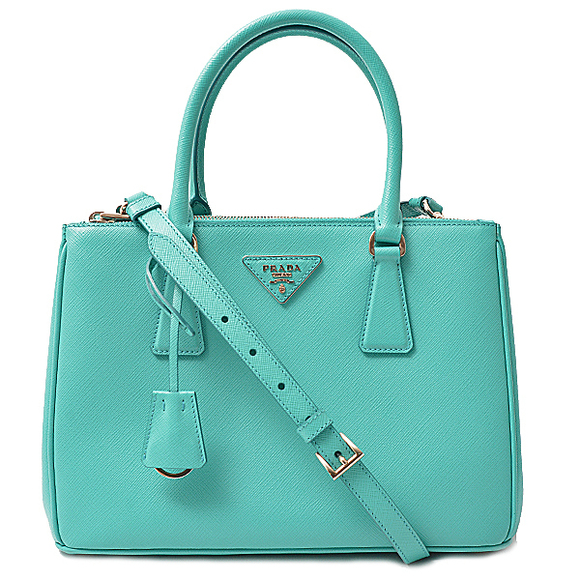 Prada Handbag 2WAY Shoulder Saffiano Bag Leather Bag Bag for Galleria Green - Picture 1 of 4
